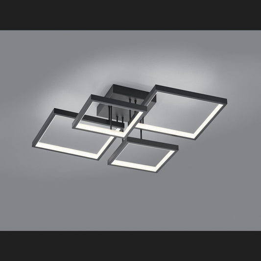 Sorrento  - Ceiling lamp - Black Matt - Trio