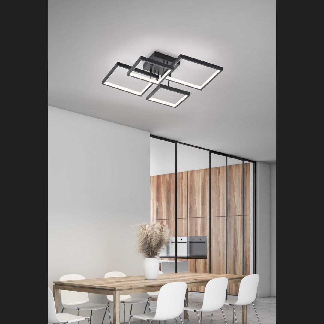 Sorrento  - Ceiling lamp - Black Matt - Trio
