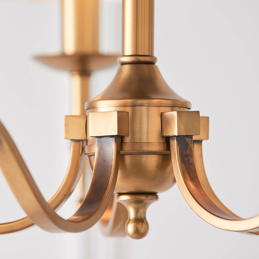 Stanford 5lt pendant & champagne shades