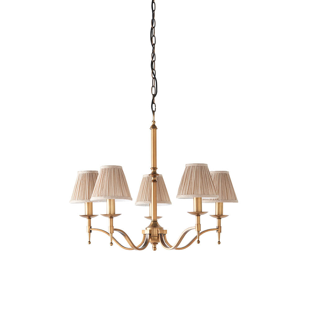 Stanford 5lt pendant & champagne shades