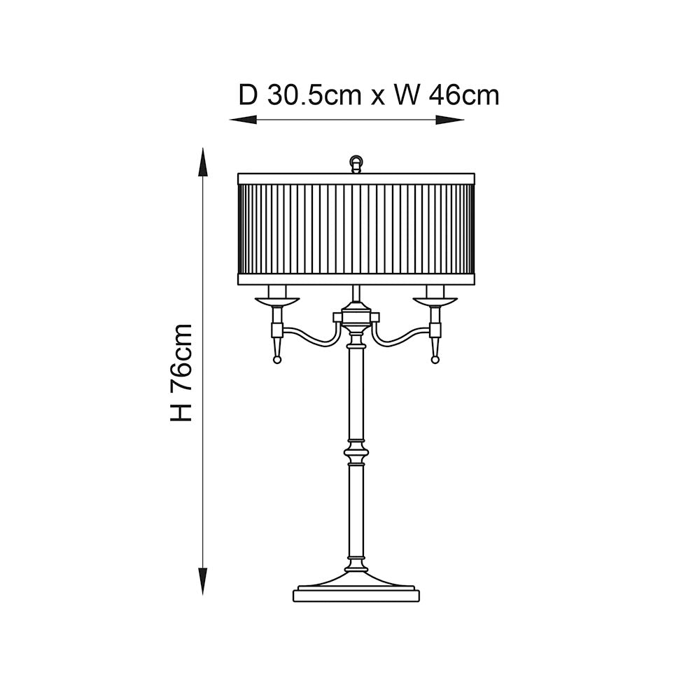 Stanford Table & champagne shade