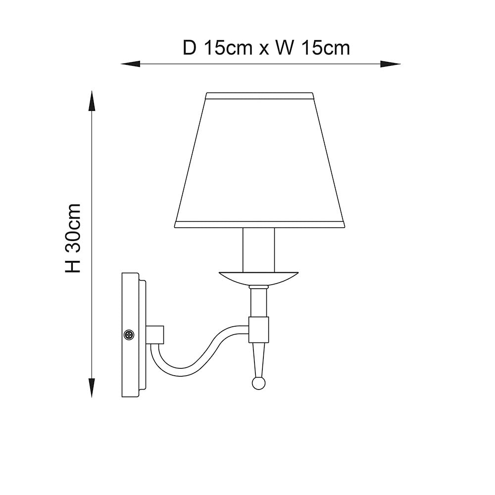 Stanford Single wall & champagne shade