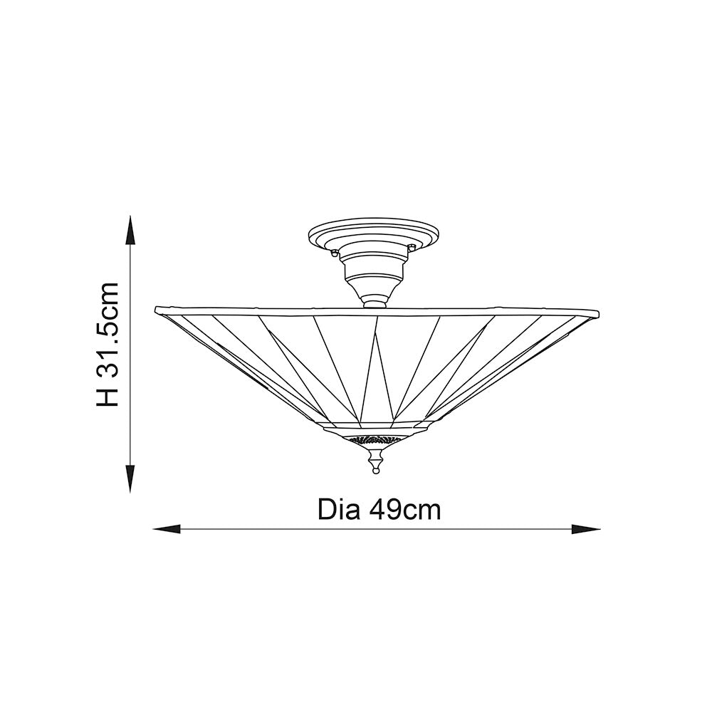 Dark star Large 3lt semi flush