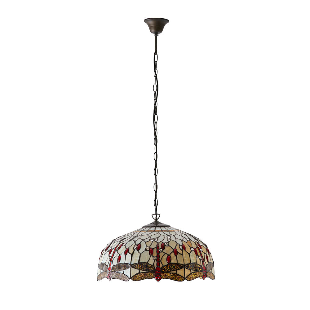 Dragonfly beige Large 3lt pendant