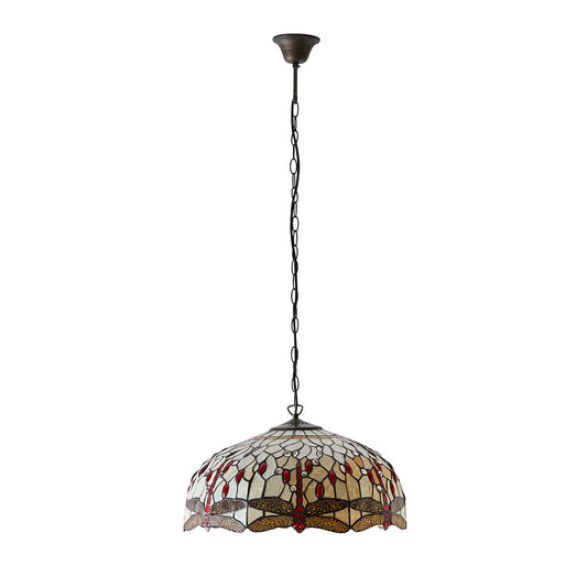 Dragonfly beige Large 3lt pendant
