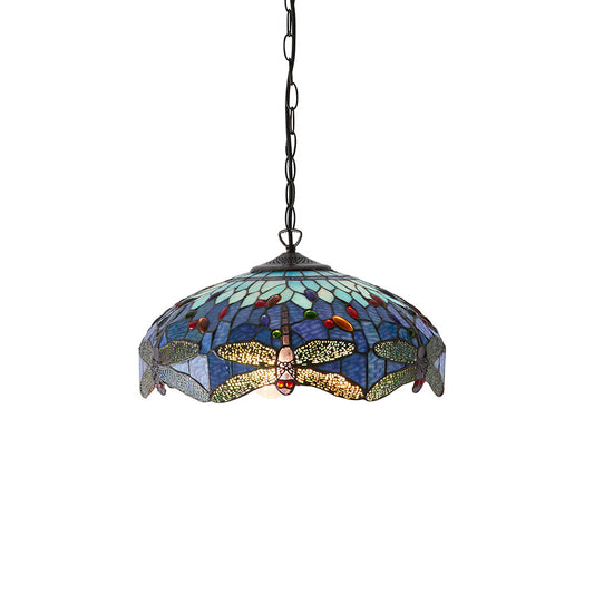 Dragonfly blue Medium 3lt pendant