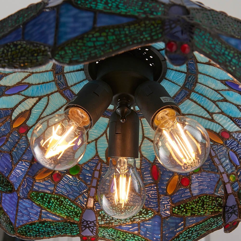 Dragonfly blue Medium 3lt pendant