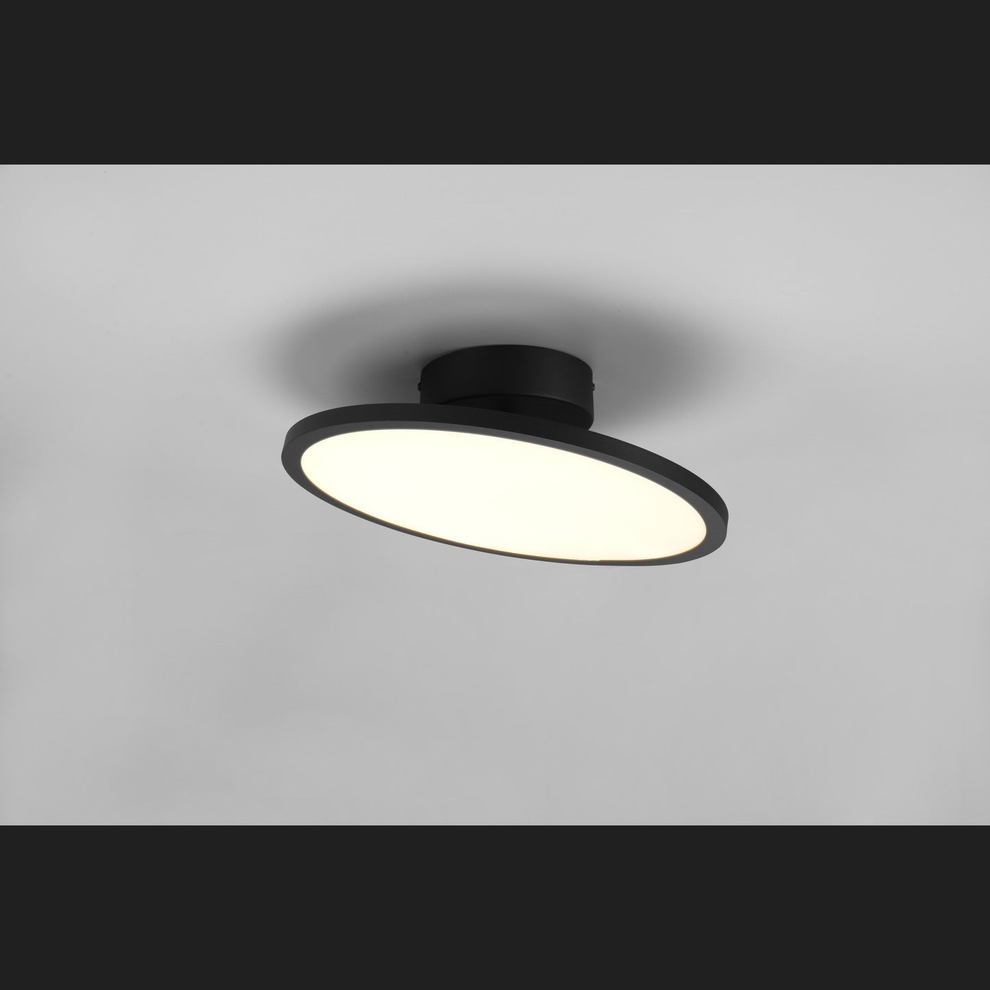 Tray  - Ceiling lamp - Black Matt - Trio