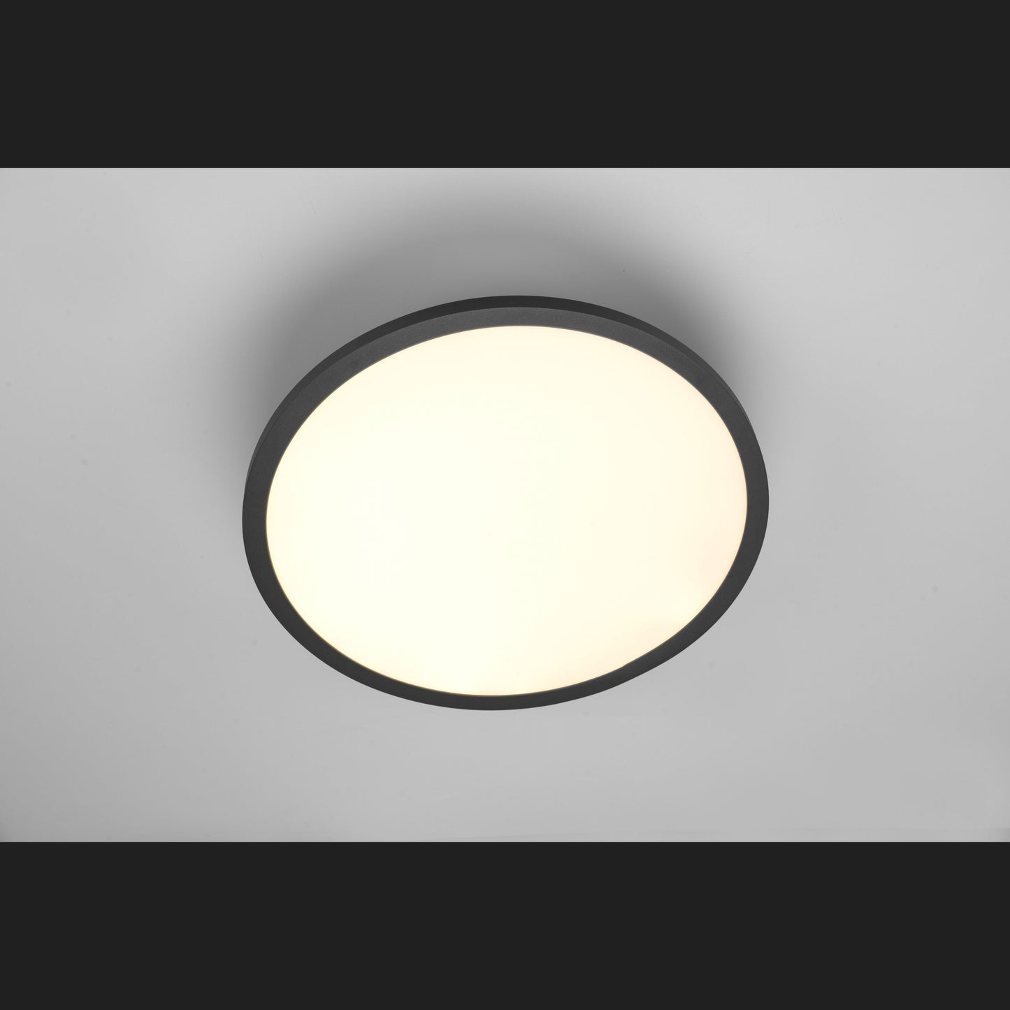 Tray  - Ceiling lamp - Black Matt - Trio