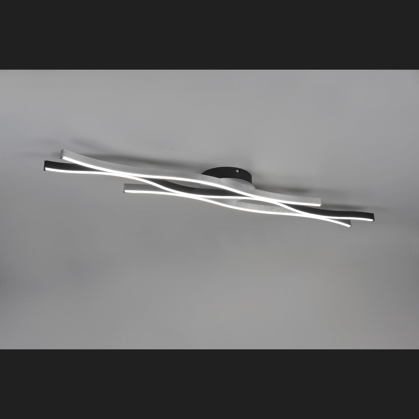 Blaze - Ceiling Light - Brushed Aluminium - Trio - 641210305