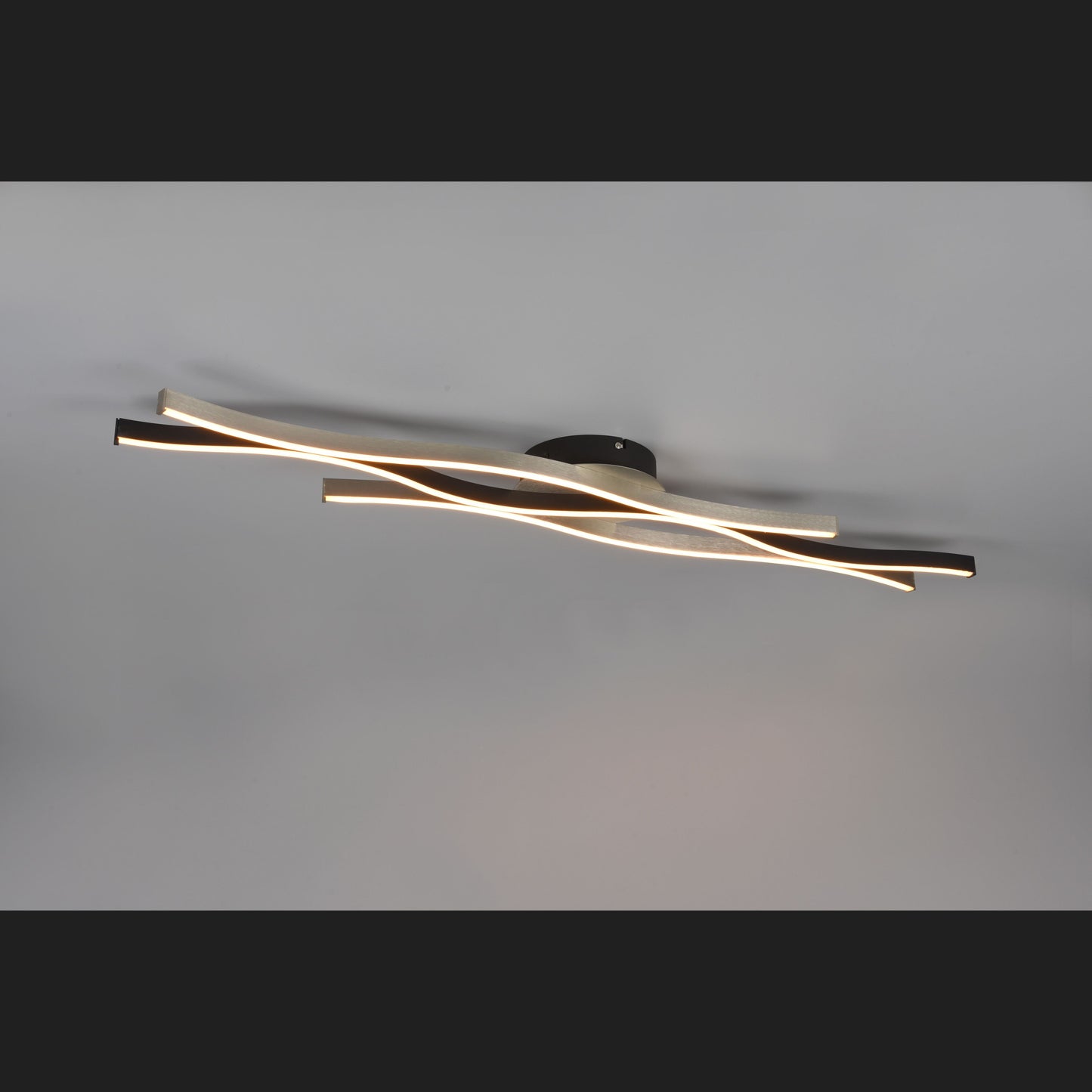 Blaze - Ceiling Light - Brushed Aluminium - Trio - 641210305