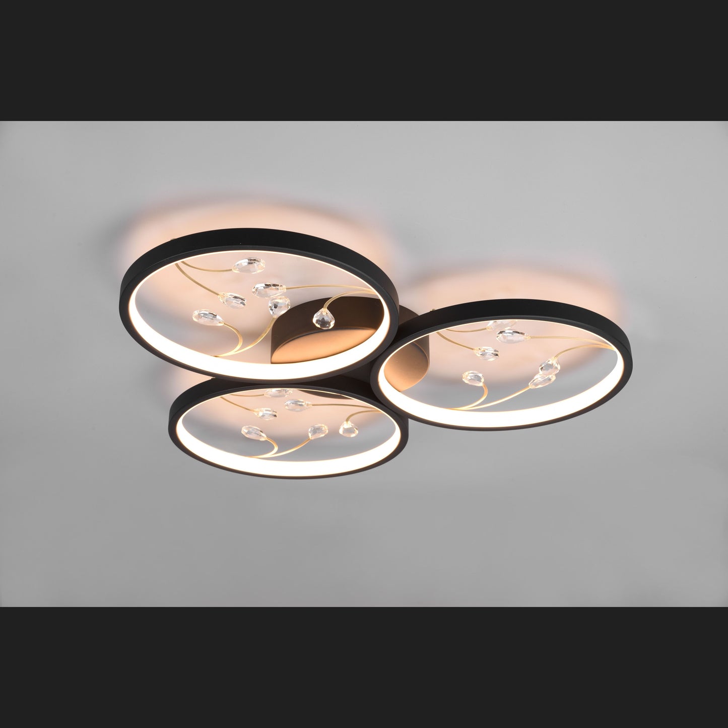 Groovy  - Ceiling lamp - Black Matt - Trio
