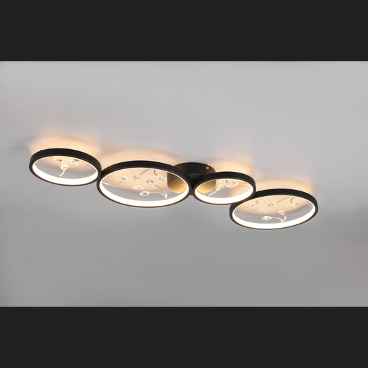 Groovy  - Ceiling lamp - Black Matt - Trio