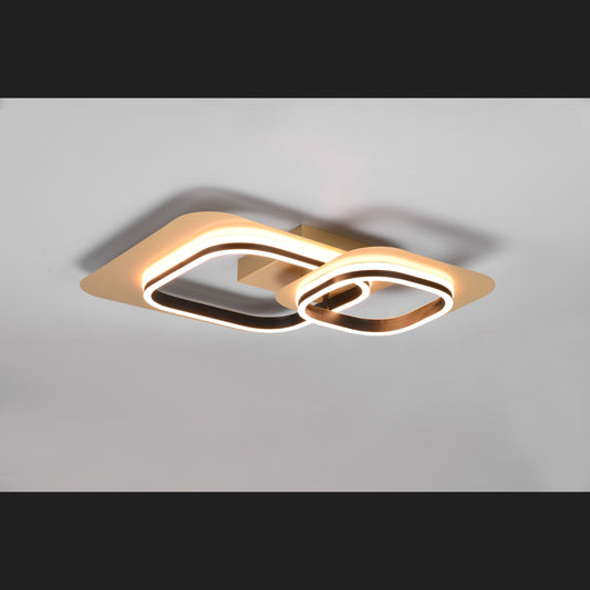 Lugo  - Ceiling lamp - Black - Gold - Trio