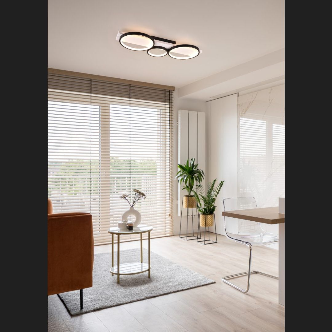 Medera  - Ceiling lamp - Black Matt - Trio