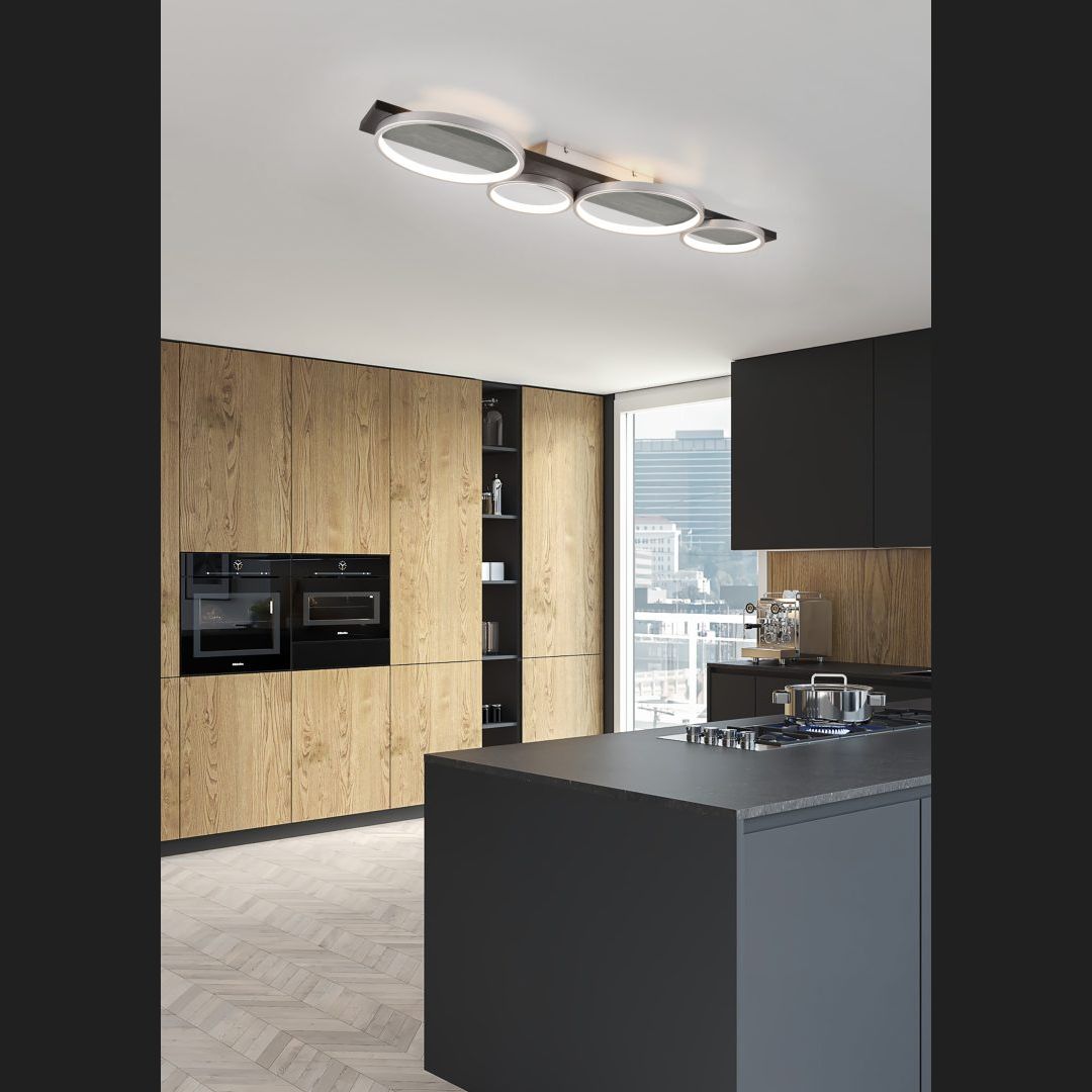 Medera  - Ceiling lamp - Black Matt - Trio