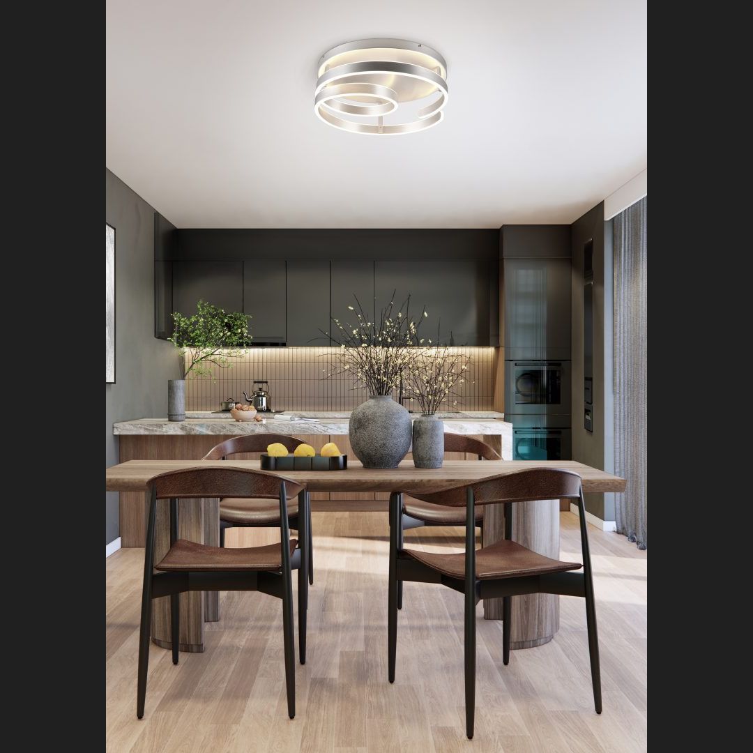 Marnie  - Ceiling lamp - Brushed Aluminium - Trio