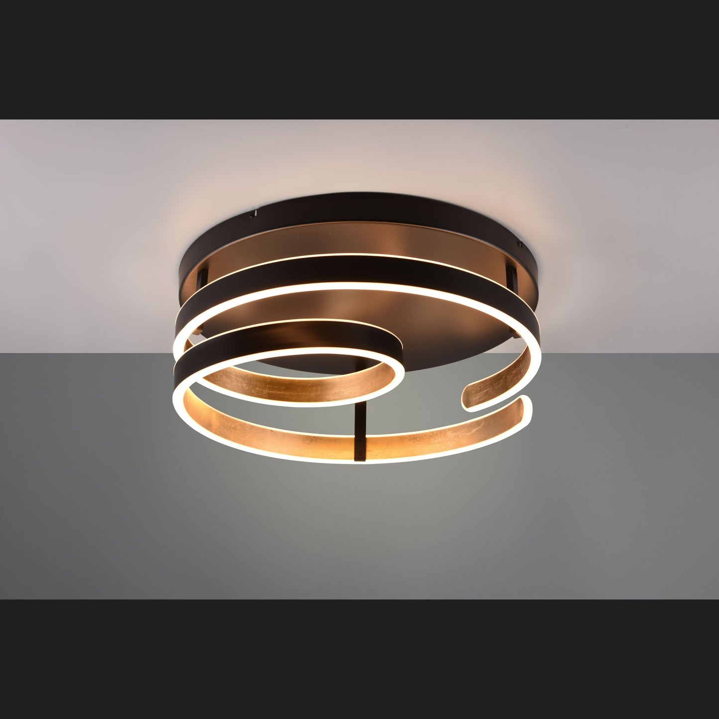 Marnie  - Ceiling lamp - Black - Gold - Trio