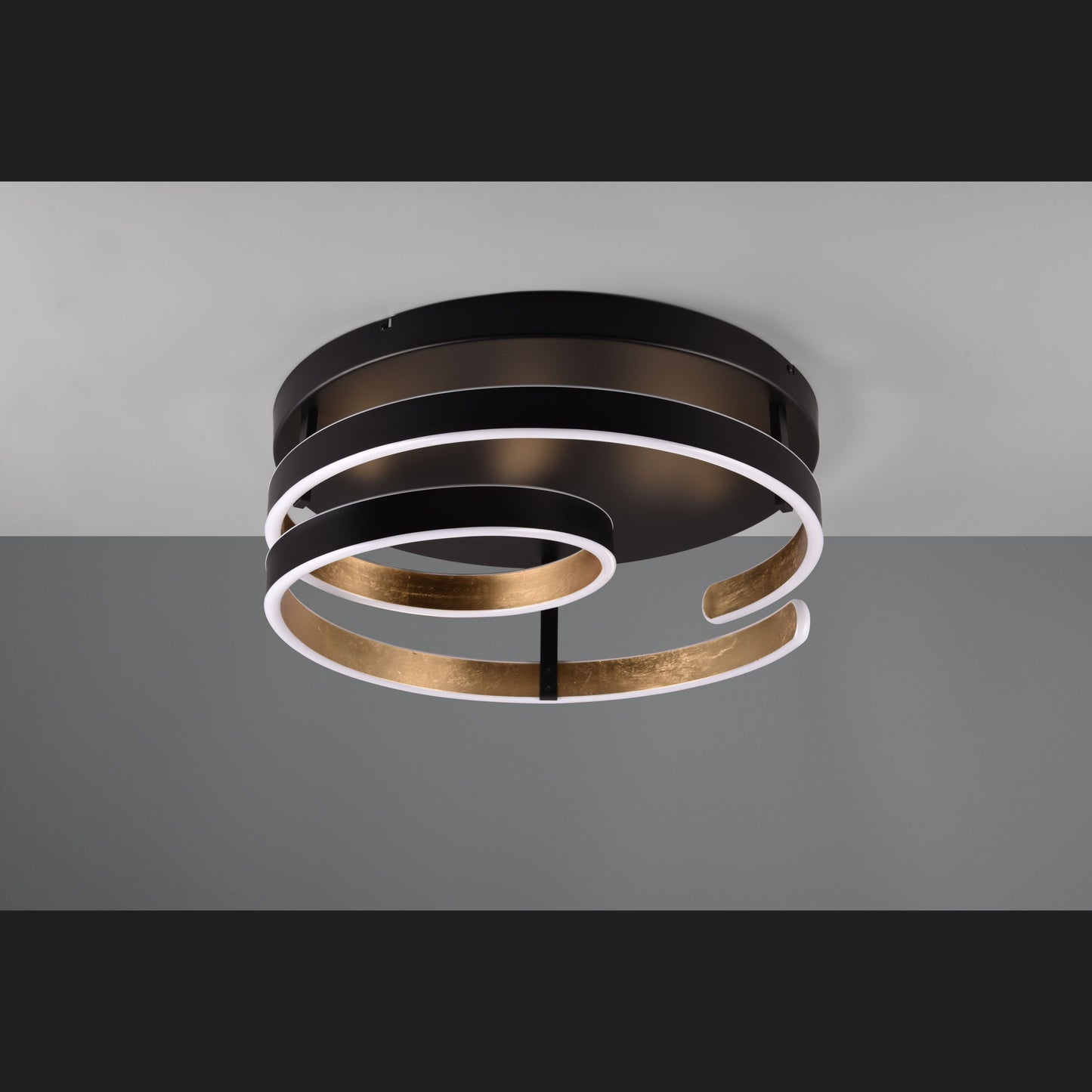 Marnie  - Ceiling lamp - Black - Gold - Trio