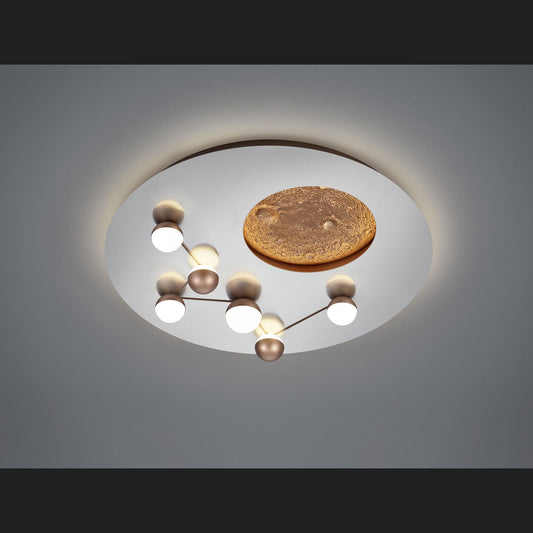 Zodiac  - Ceiling lamp - Brushed Aluminium - Trio