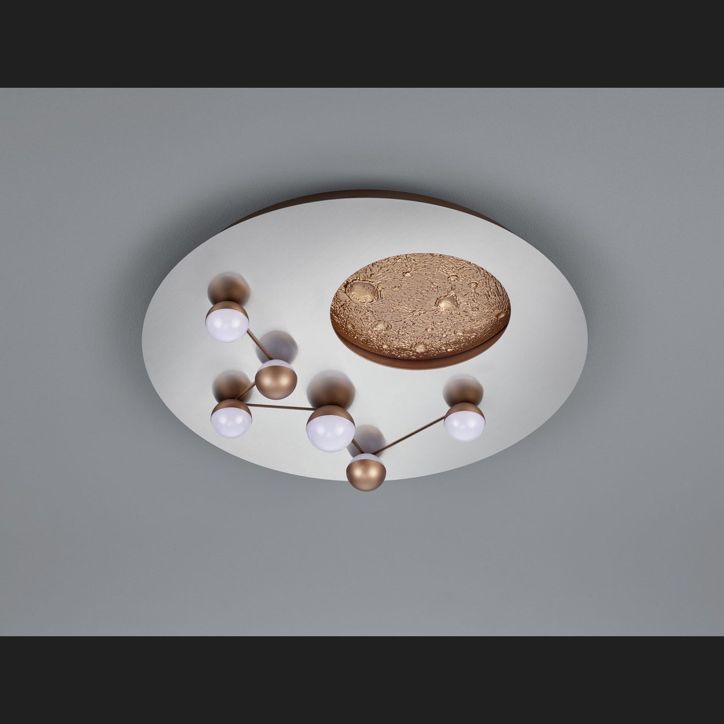 Zodiac  - Ceiling lamp - Brushed Aluminium - Trio