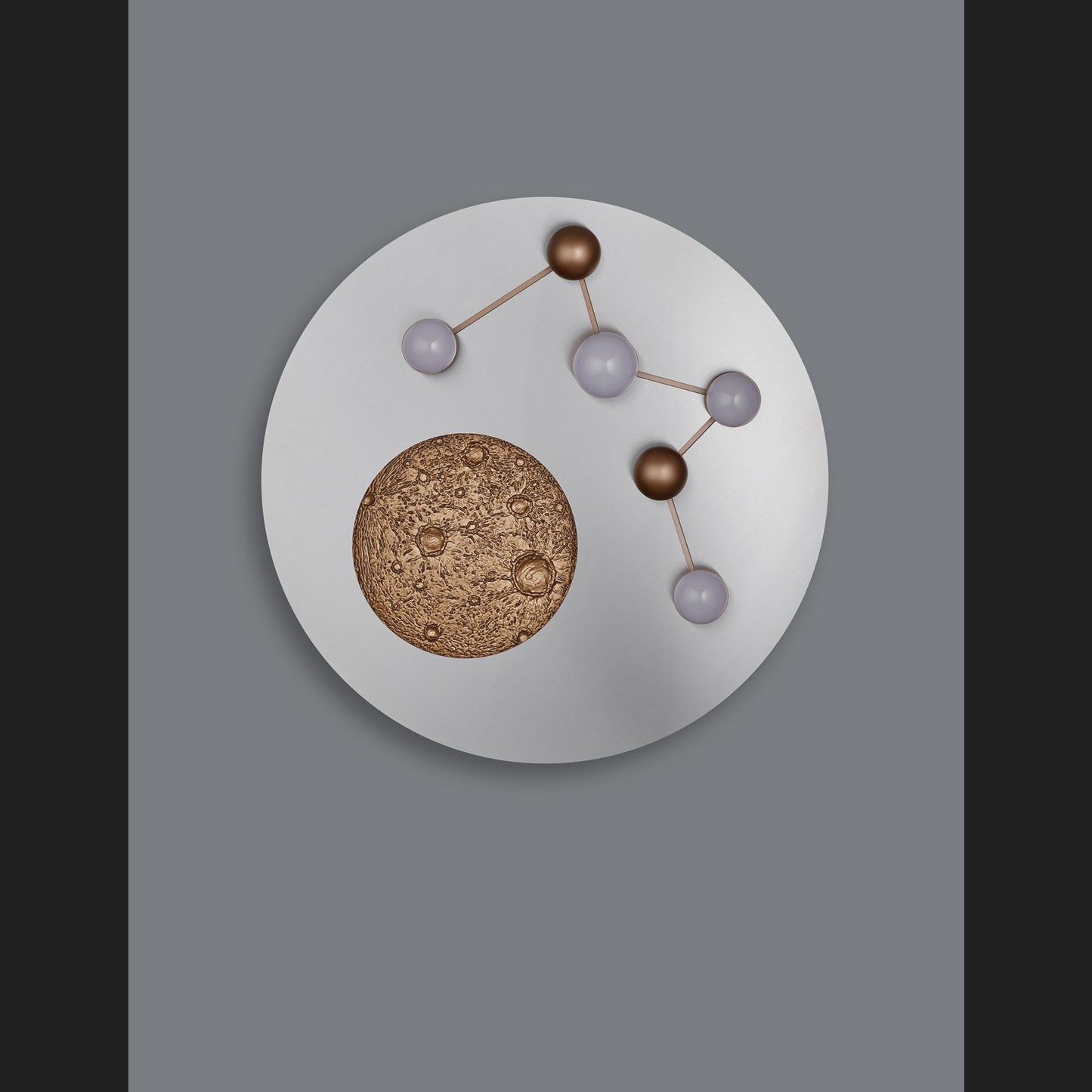Zodiac  - Ceiling lamp - Brushed Aluminium - Trio