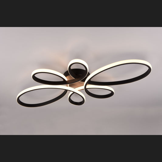 Fly  - Ceiling lamp - Black Matt - Trio