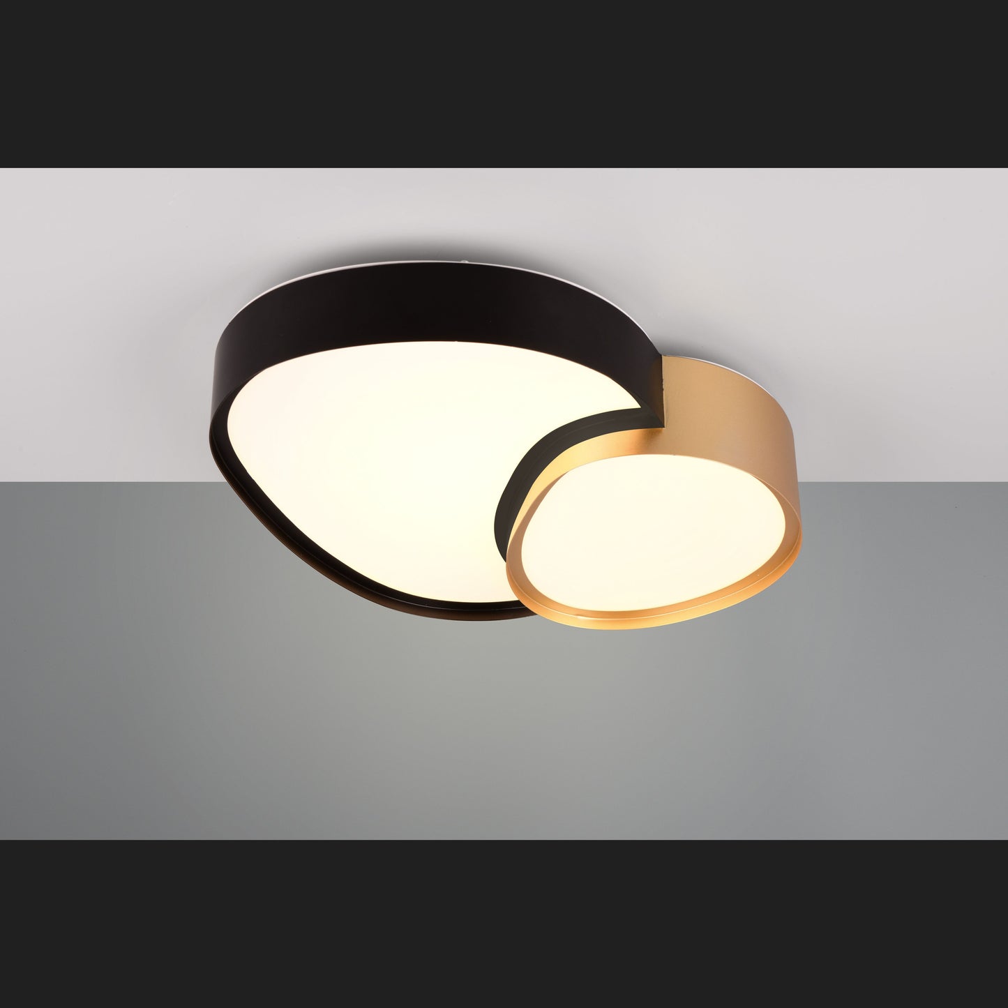 Rise  - Ceiling lamp - Black - Gold - Trio