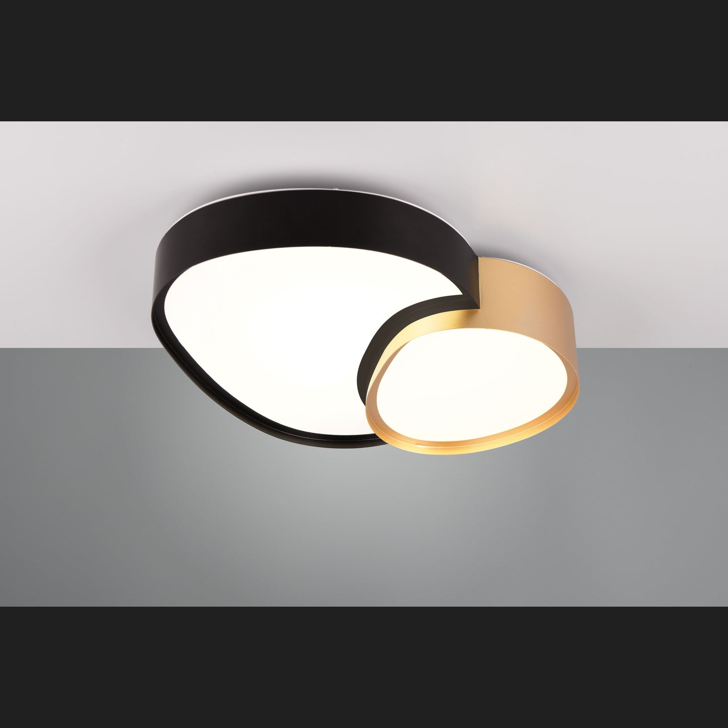 Rise  - Ceiling lamp - Black - Gold - Trio