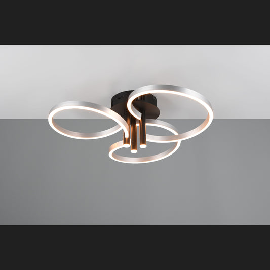 Caruso - Ceiling Lamp - Brushed Aluminium - Trio - 648110605