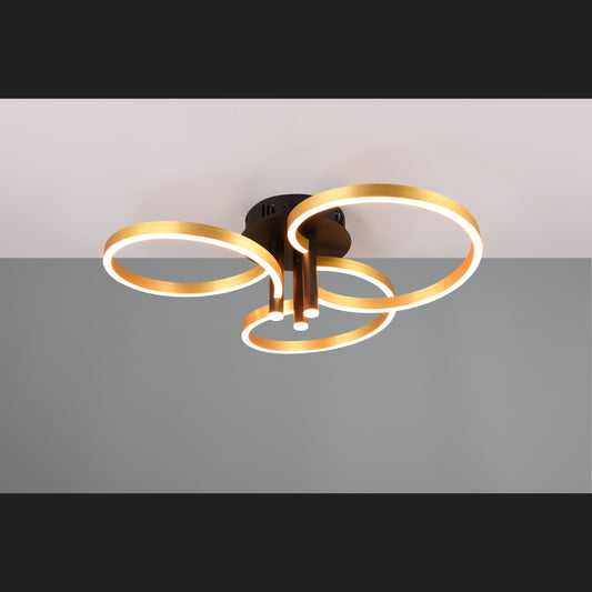 Caruso - Ceiling Lamp - Black Gold - Trio - 648110680