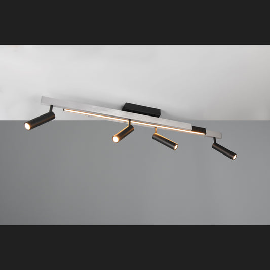 Zeno - Ceiling Lamp - Brushed Aluminium - Trio - 648310505