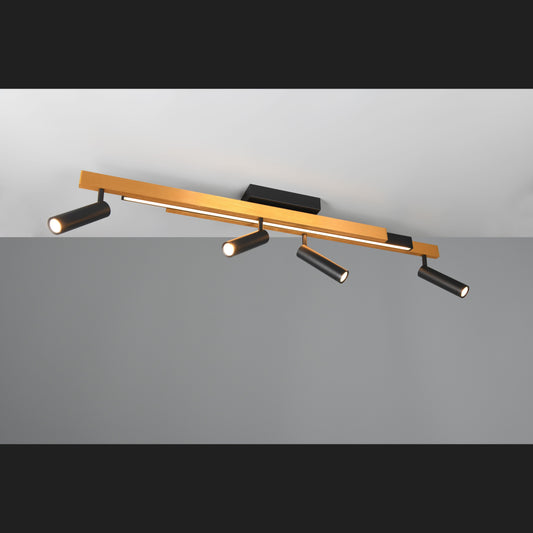 Zeno - Ceiling Lamp - Black Gold - Trio - 648310580