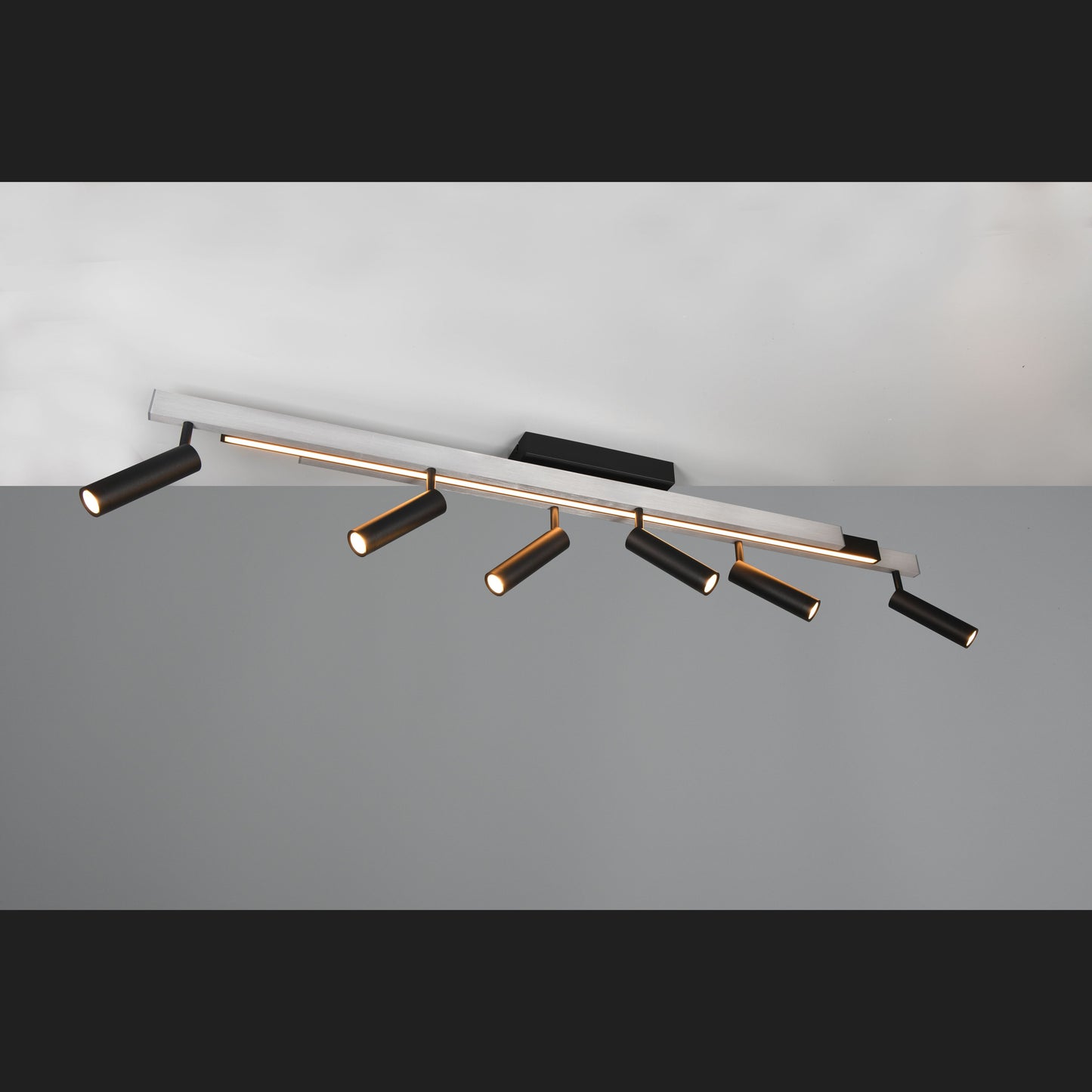 Zeno - Ceiling Lamp - Brushed Aluminium - Trio - 648310705