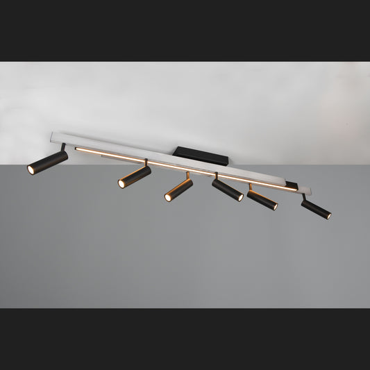 Zeno - Ceiling Lamp - Brushed Aluminium - Trio - 648310705