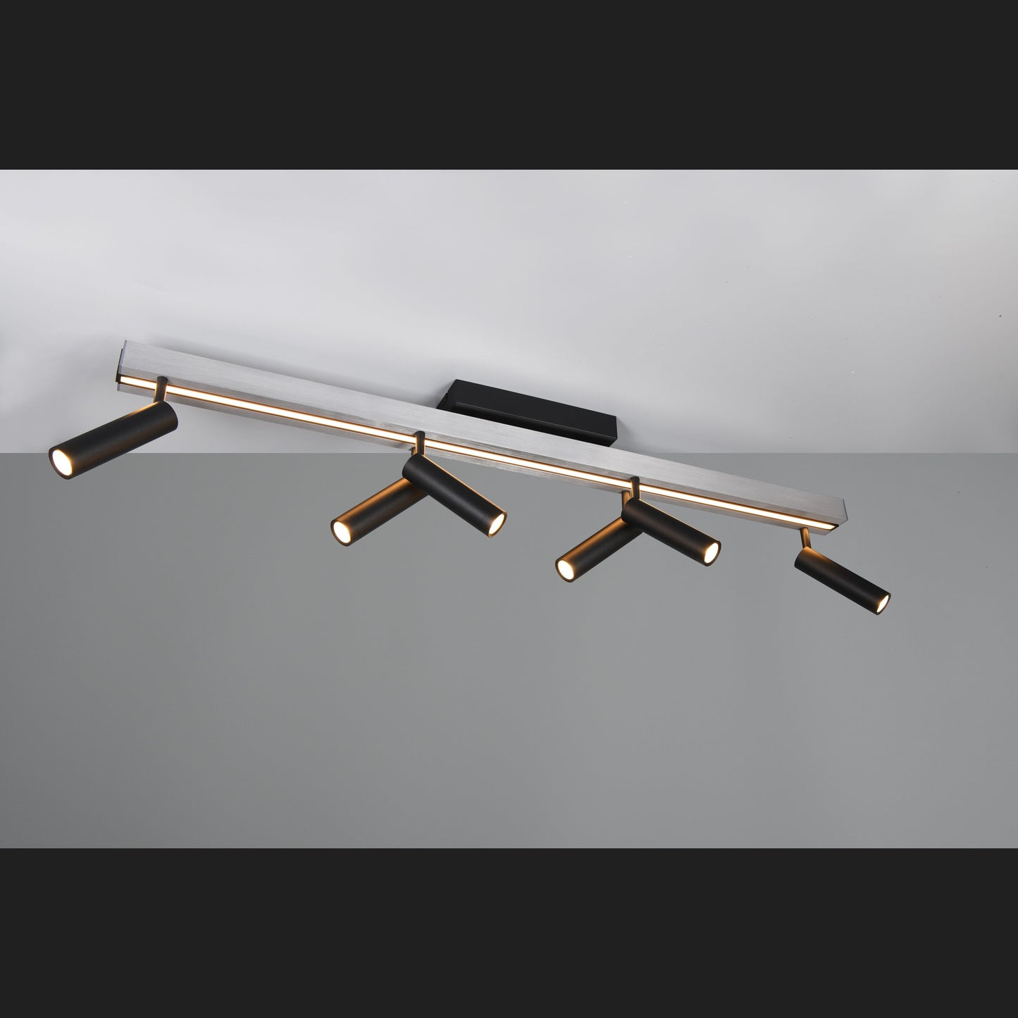 Zeno - Ceiling Lamp - Brushed Aluminium - Trio - 648310705