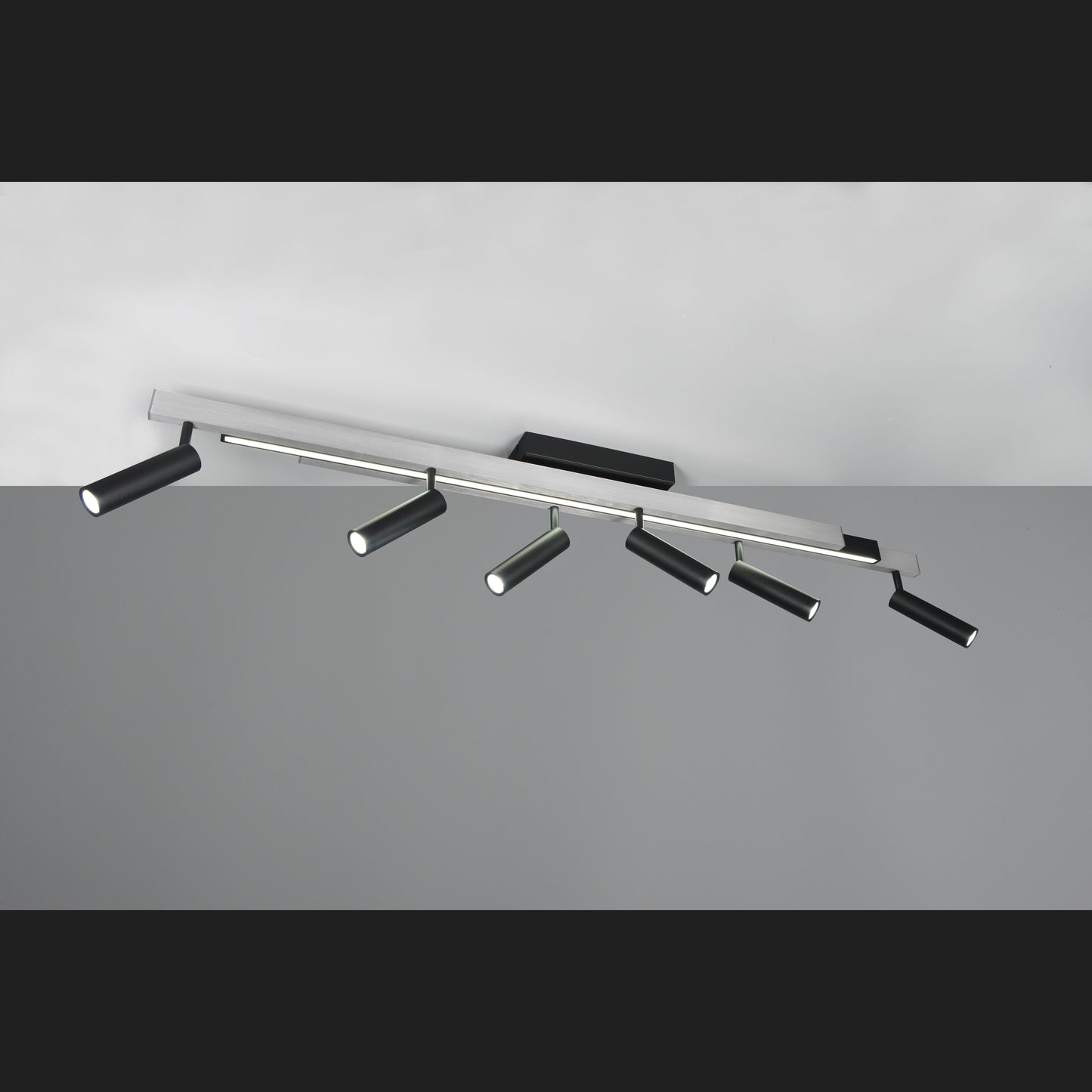 Zeno - Ceiling Lamp - Brushed Aluminium - Trio - 648310705