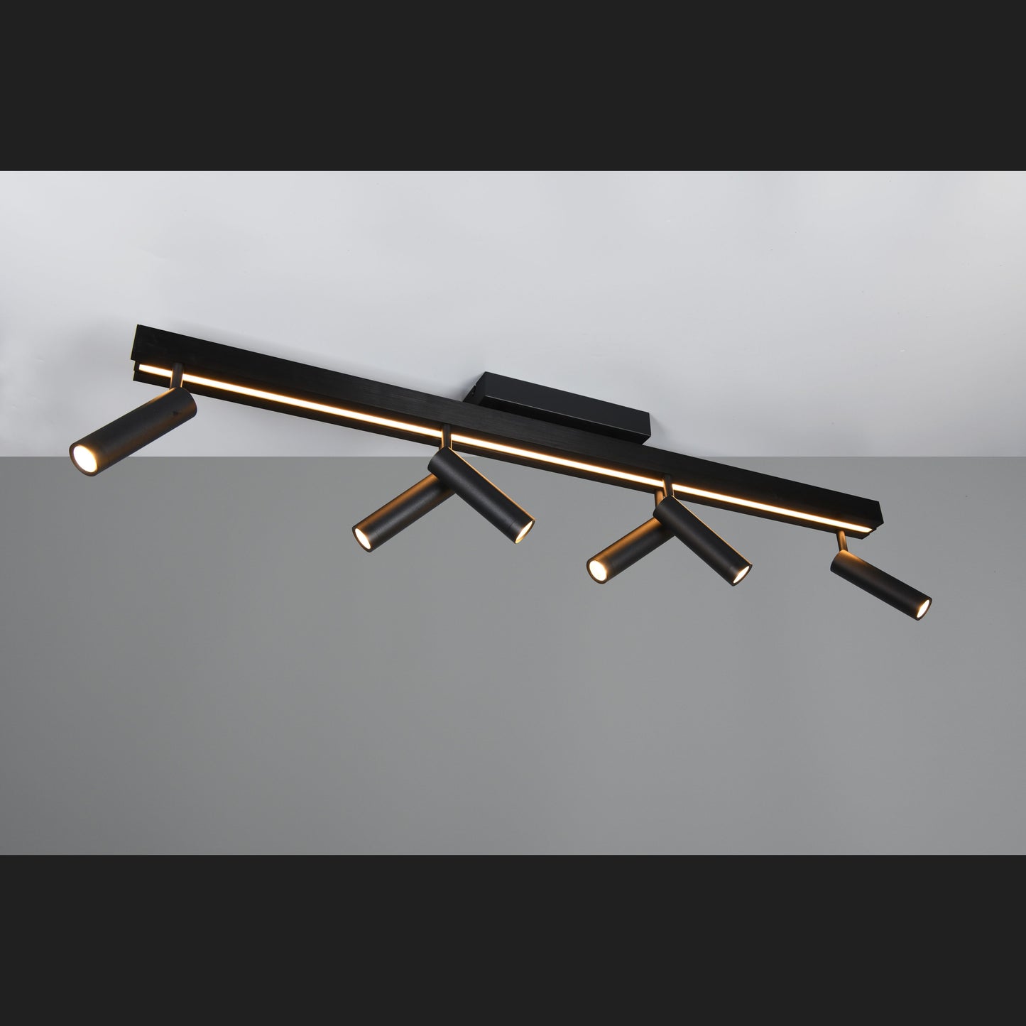 Zeno - Ceiling Lamp - Black Matt - Trio - 648310732