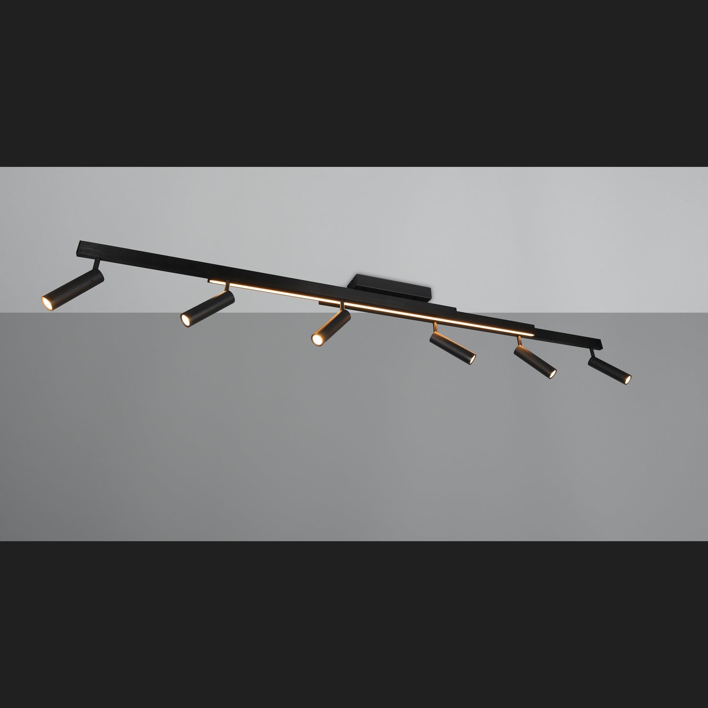 Zeno - Ceiling Lamp - Black Matt - Trio - 648310732
