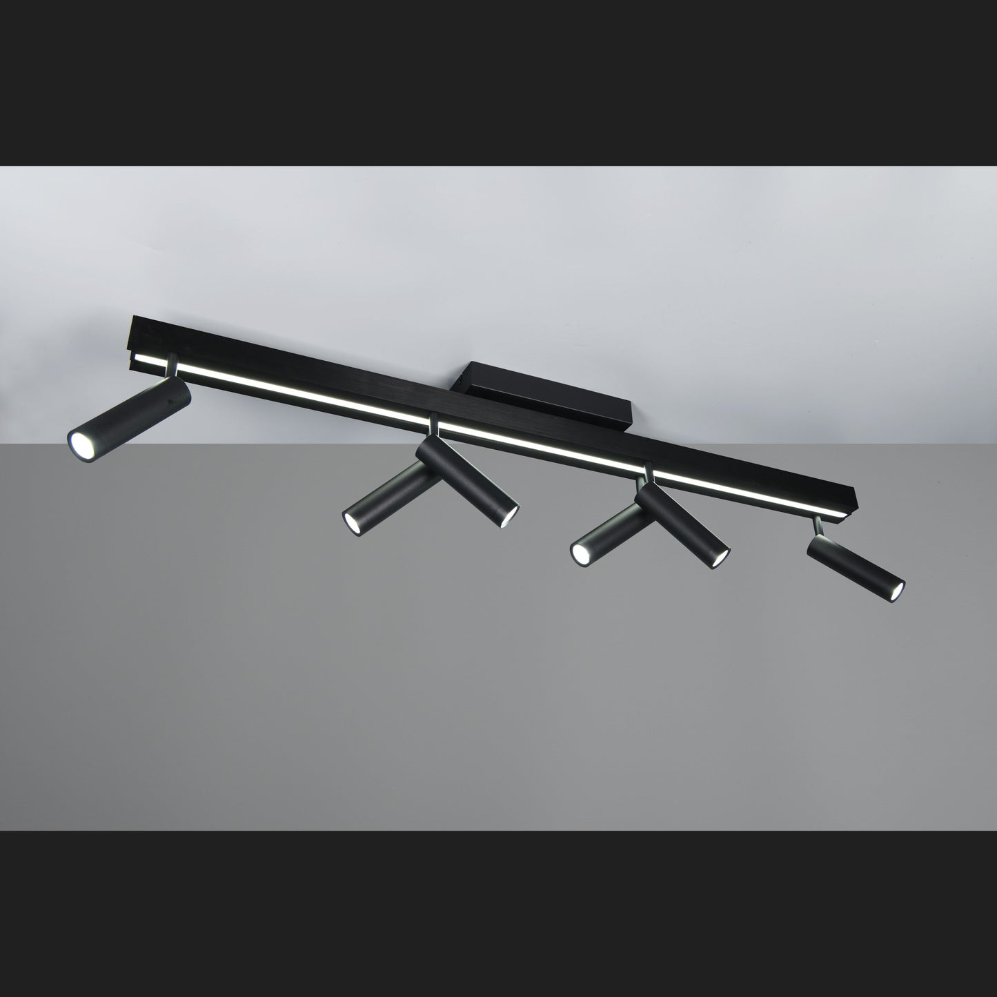 Zeno - Ceiling Lamp - Black Matt - Trio - 648310732