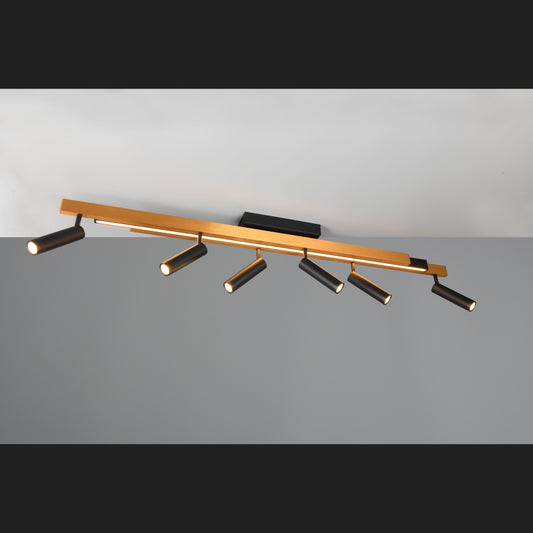 Zeno - Ceiling Lamp - Black Gold - Trio - 648310780