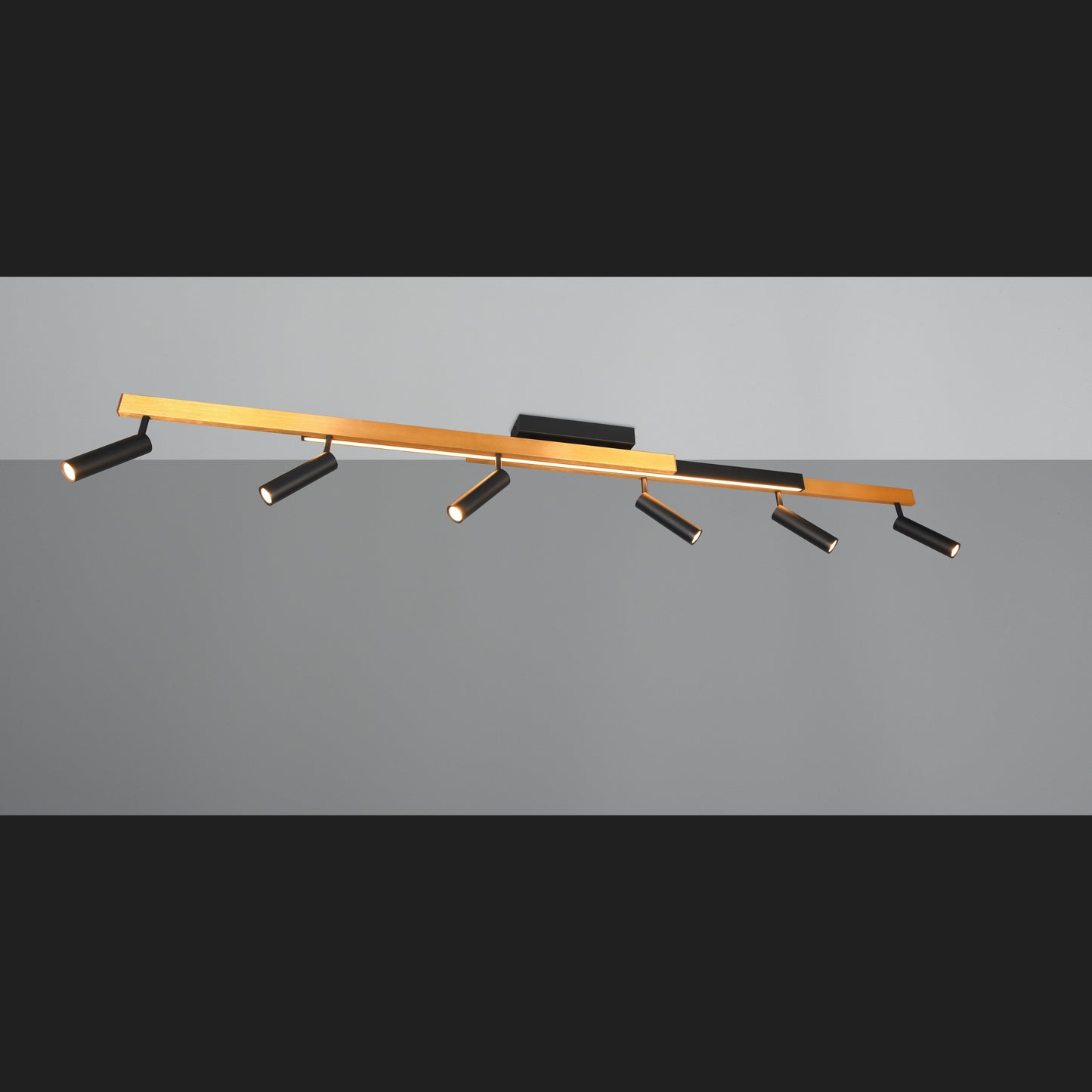 Zeno - Ceiling Lamp - Black Gold - Trio - 648310780