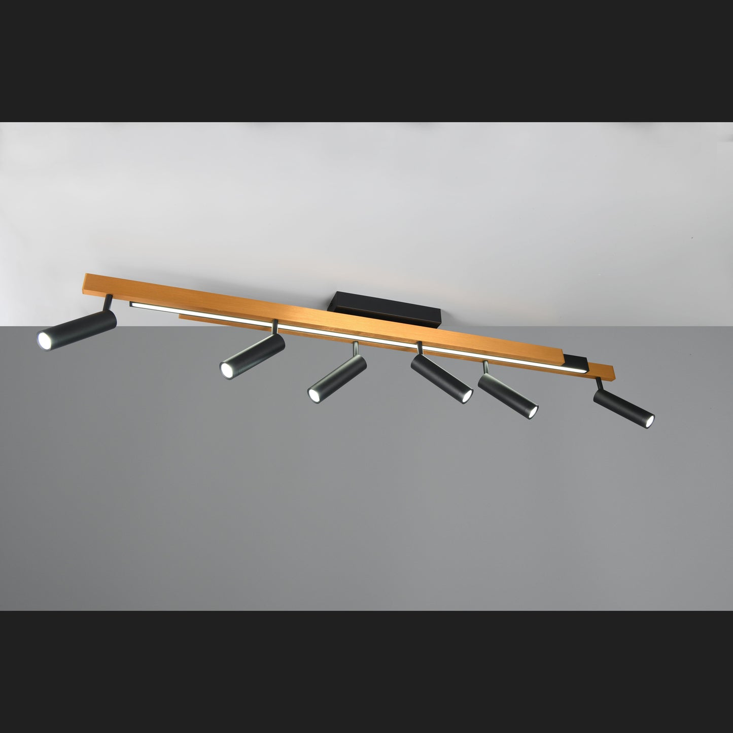 Zeno - Ceiling Lamp - Black Gold - Trio - 648310780