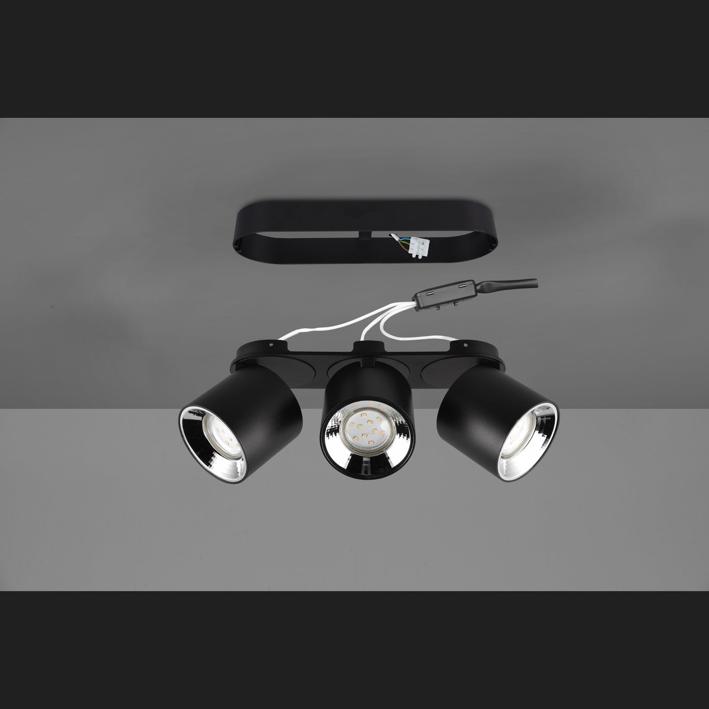 Guayana  - Ceiling lamp - Black Matt - Trio