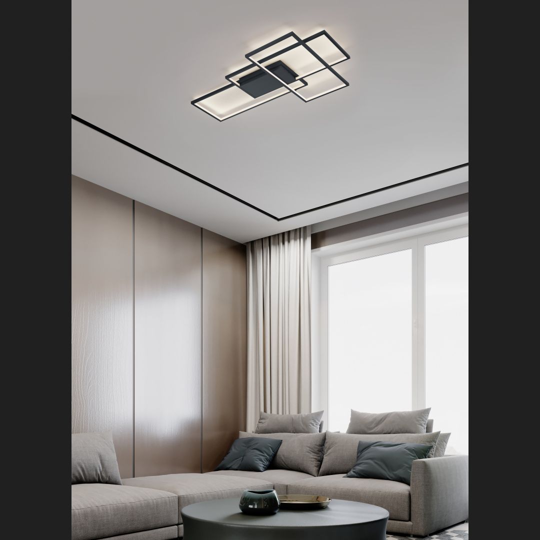 Thiago  - Ceiling lamp - Anthracite - Trio