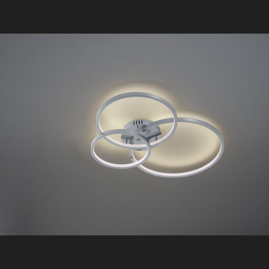 Aaron  - Ceiling lamp - Nickel Matt - Trio