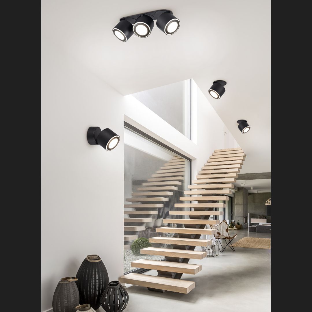Taurus  - Ceiling lamp - Black Matt - Trio