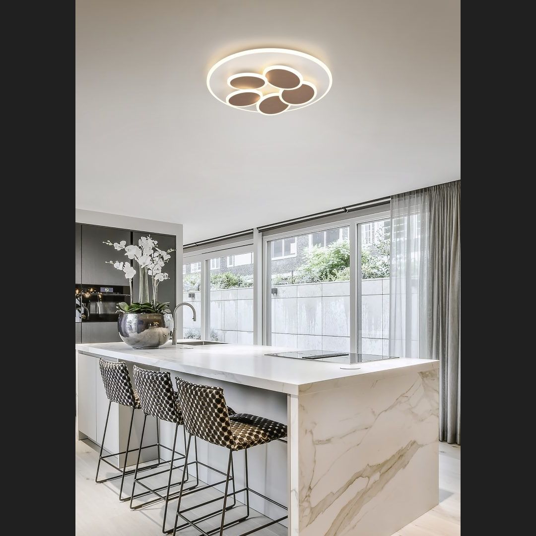 Mandala - Ceiling Lamp - Grey - Trio - 653210676