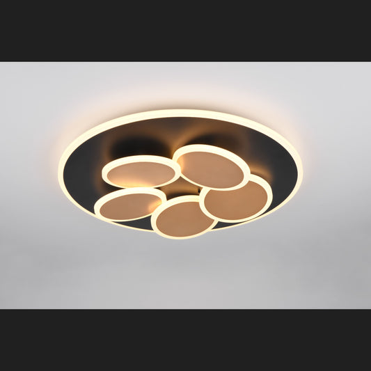 Mandala - Ceiling Lamp - Black Gold - Trio - 653210680