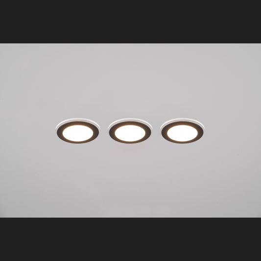 Argus  - Recessed lighting - Black Matt - Trio